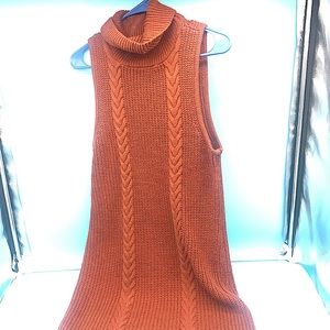 Burnt Orange Sweater Dress
